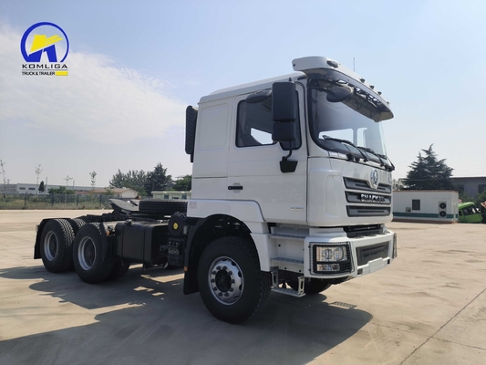 6X4 Shacman Tractor Truck Head com Homem 16 toneladas eixo traseiro e 400L Alumínio Oil Tanker