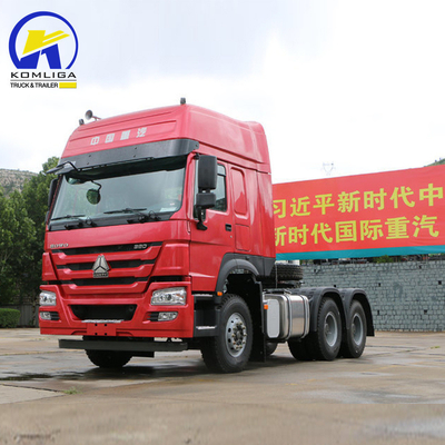 África Euro2 Emissão Sinotruk HOWO 6X4 10 Wheeler Tractor Truck com transmissão manual