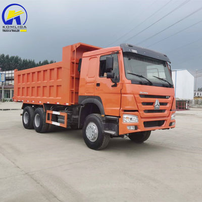 Tipo de transmissão manual Sinotruck usado HOWO 6X4 Dump Truck 371HP Tipper em boas condições