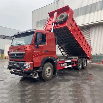 Caminhão de descarga usado Sinotruk HOWO 6X4 com padrão de emissões Euro 2 e eixo traseiro Hc16