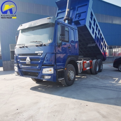 Transmissão manual 375HP Sinotruk 6X4 Dump Tipper Truck com capacidade de carga de 16 toneladas