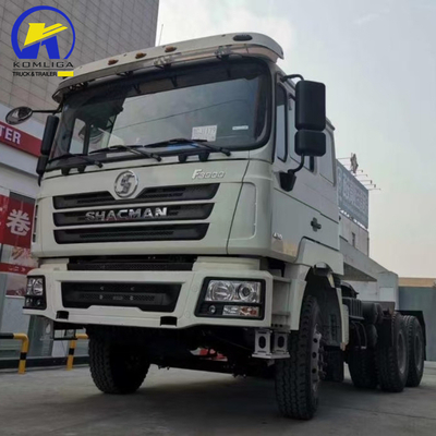 Homem 16 toneladas Biestágio de redução de engrenagem 6.5 Rapto de velocidade Shacman 6X4 Prime Mover Head Truck