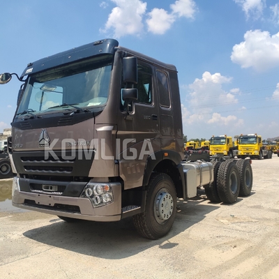 Sinotruk HOWO 6X4 375HP caminhão-trator de cabina de cama com capacidade de carga de 40-60 toneladas