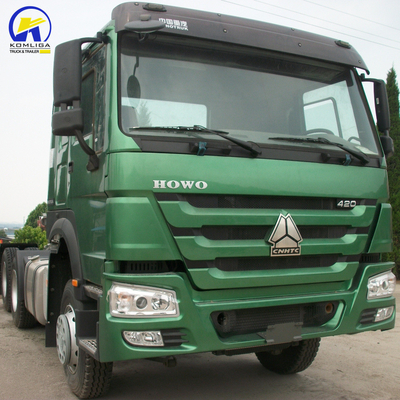 Sinotruk HOWO 10 rodas Tractor Truck Head para base de tração do reboque 50 /90 Opcional