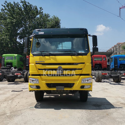 HOWO 10 Rodas de tração de caminhão cabeça Prime Mover com reboque A / C cabine e personalização