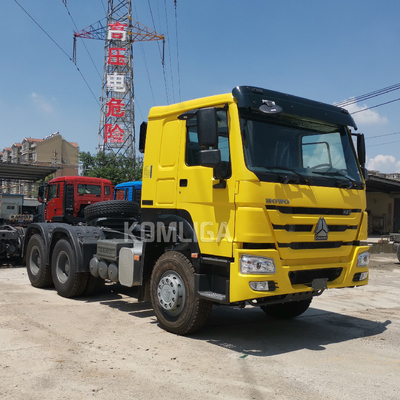 HOWO 10 Rodas de tração de caminhão cabeça Prime Mover com reboque A / C cabine e personalização