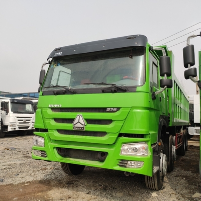 Padrão de emissões Euro 2 Sinotruk HOWO 375HP camião de descarga com pneus radiais 1200r20
