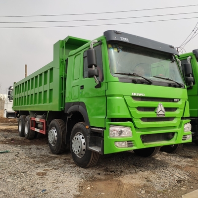 Padrão de emissões Euro 2 Sinotruk HOWO 375HP camião de descarga com pneus radiais 1200r20