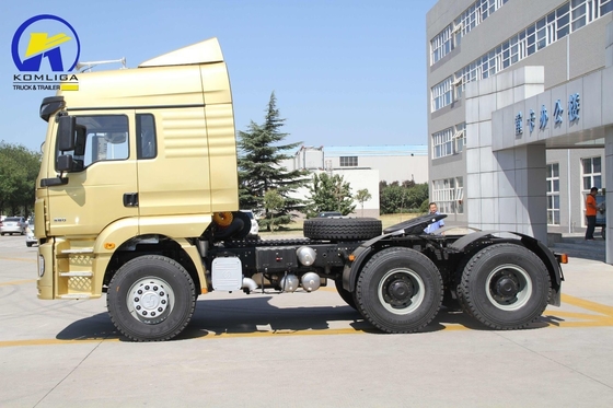 Direção Pesada 6X4 380HP Shacman F3000 Tractor Usado Truck de cabeça com motor diesel