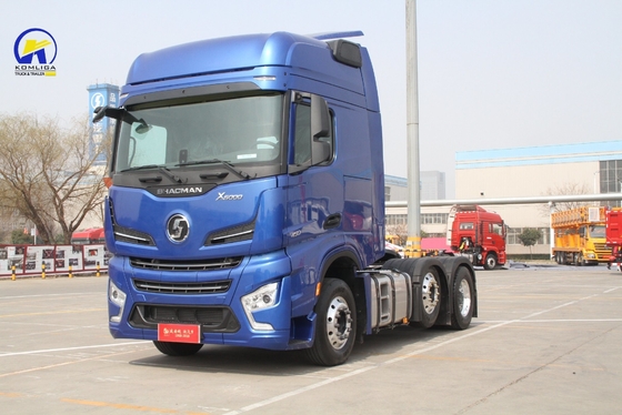 Shacman X6000 10 rodas 380HP caminhão-trator com Euro 2 emissões padrão e cabine de telhado plano