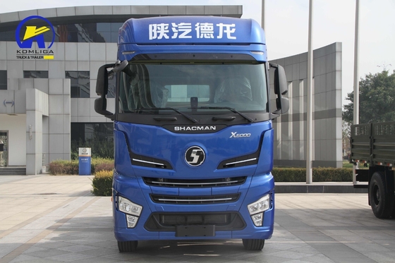 Shacman X6000 10 rodas 380HP caminhão-trator com Euro 2 emissões padrão e cabine de telhado plano