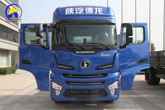 Shacman X6000 10 rodas 380HP caminhão-trator com Euro 2 emissões padrão e cabine de telhado plano