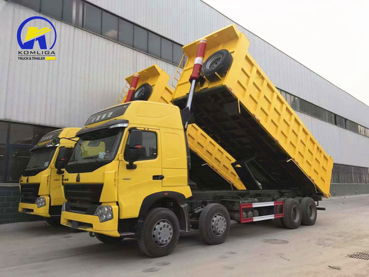 12 rodas 8x4 camião pesado com Wd615.47.D12.42 Motor e longa vida útil