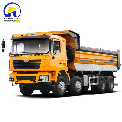 Shacman 8X4 camião de descarga para pedra de areia tarefa pesada Hw76 Cab 351-450 hp