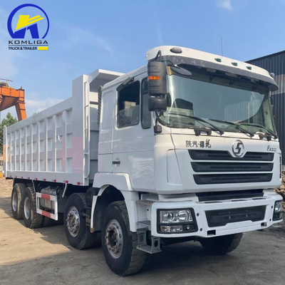 Pneus usados de camião de descarga Shacman 8X4 Certificação GCC 16tons Capacidade de carga Eixo traseiro