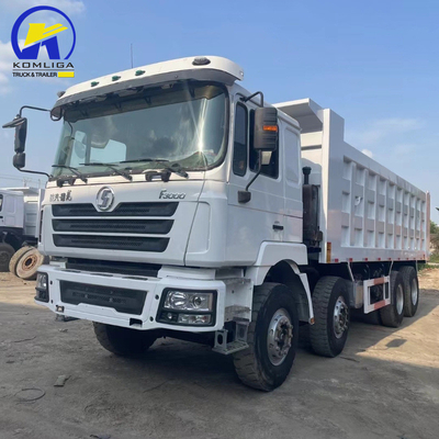 Pneus usados de camião de descarga Shacman 8X4 Certificação GCC 16tons Capacidade de carga Eixo traseiro