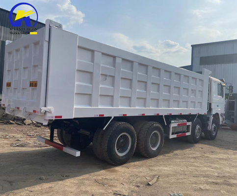 Pneus usados de camião de descarga Shacman 8X4 Certificação GCC 16tons Capacidade de carga Eixo traseiro