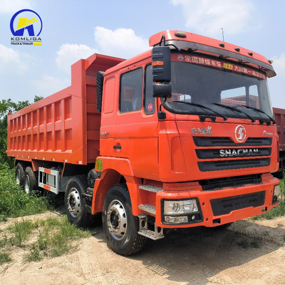 8X4 12 rodas Shacman caminhão de descarga de descarga caminhão de descarga Euro 2 padrão de emissões para trabalho pesado