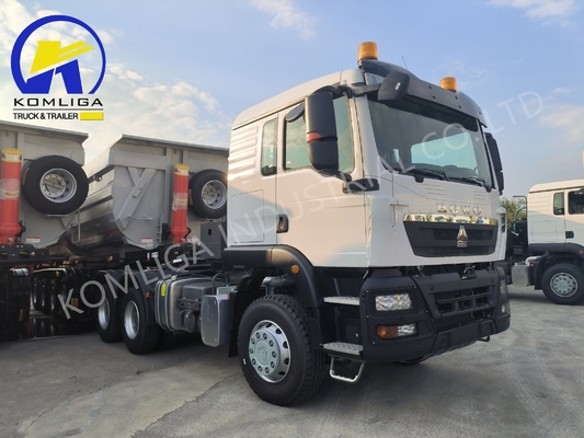 Zz4257s3241W Sinotruk opcional HOWO 6X4 375HP Cabina de dormir Euro 2 caminhão-trator para mineração