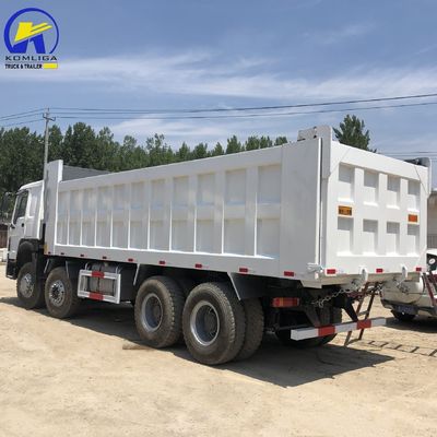 Sinotruk HOWO 375HP 8X4 12wheels Rhd LHD 60ton Used Tipper Dump Truck para construção