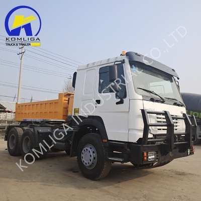 6X4 371HP Tipper HOWO Dump Truck em bom estado de uso com certificação ECE de pneus