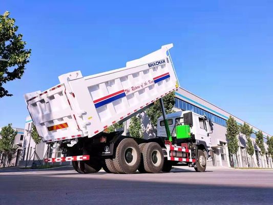 6X4 Heavy Duty Shacman Tipper Truck Dump Truck com capacidade de carga de 9 toneladas eixo dianteiro