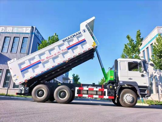 6X4 Heavy Duty Shacman Tipper Truck Dump Truck com capacidade de carga de 9 toneladas eixo dianteiro