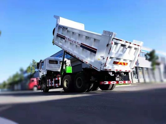 6X4 Heavy Duty Shacman Tipper Truck Dump Truck com capacidade de carga de 9 toneladas eixo dianteiro