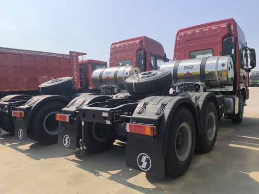 Zf Direção Shacman 6X4 10 rodas 30t caminhão-trator com 400L Alumínio Oil Tanker para a África