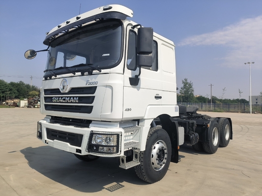 Zf Direção Shacman 6X4 10 rodas 30t caminhão-trator com 400L Alumínio Oil Tanker para a África