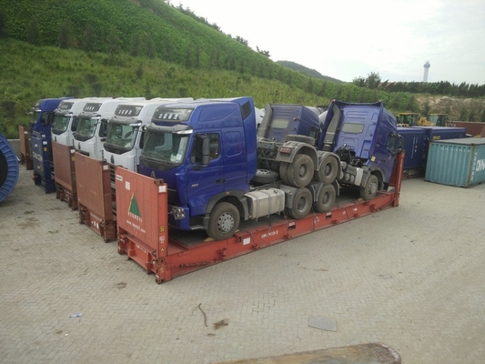 Eixo dianteiro 9 toneladas Sinotruk HOWO Utilizado 10 rodas 6*4 Tractor Head Trailer Truck Venda
