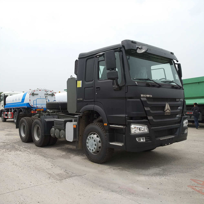 Eixo dianteiro 9 toneladas Sinotruk HOWO Utilizado 10 rodas 6*4 Tractor Head Trailer Truck Venda