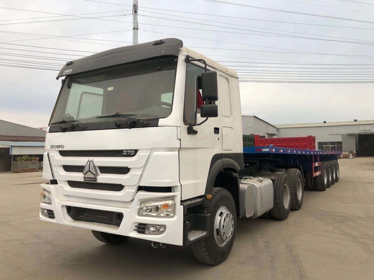 Sinotruk HOWO 371HP 6X4 10 Rodas Semi-reboque cabeça de carga tanque de descarga de descarga de reboque caminhão-trator