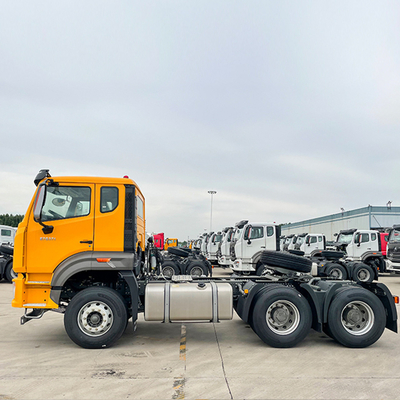 16 toneladas eixo traseiro Sinotruk HOWO 6X4 Trator Caminhão de contêineres Trailer Dump Caminhão esqueleto