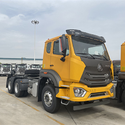 16 toneladas eixo traseiro Sinotruk HOWO 6X4 Trator Caminhão de contêineres Trailer Dump Caminhão esqueleto