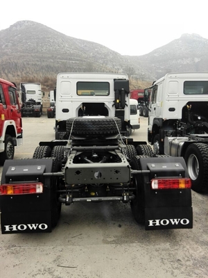 Design de pneu radial 371HP Sinotruk usado HOWO 6 * 4 caminhão tractor com 9 toneladas eixo dianteiro