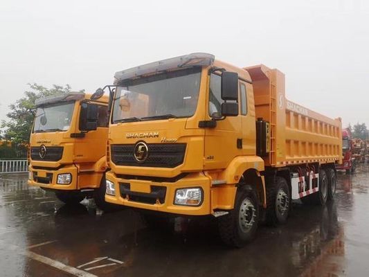 Shacman 8X4 camião de descarga caminhão pesado com caixa de transmissão Hw19710 e 2 conjuntos de eixo traseiro