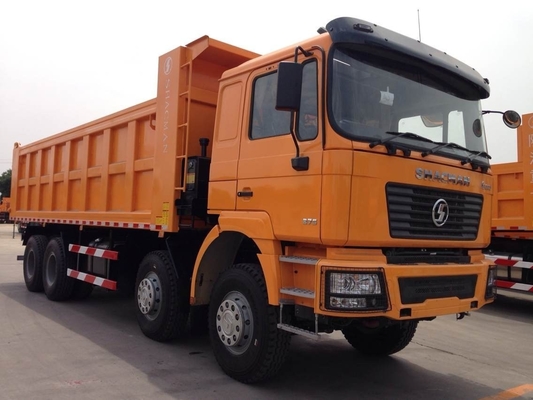 Triturador ventral elevador hidráulico Shacman 8X4 camião de descarga de 12 rodas para a Rússia/África
