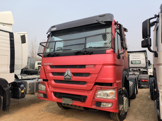 Sinotruk HOWO 10 Rodas Utilizadas 6X4 Trator Tuper Caminhão Motor Capacidade &gt; 8L A/C Cabina