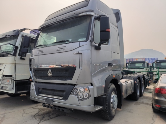 Sinotruk de segunda mão HOWO Tractor Trailer Head 6X4 Tractor Truck com caixa de engrenagens Hw19710
