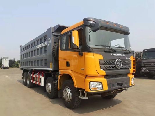 Usado Shacman 8X4 camião de descarga camião de carregamento com carregador ventral diesel de elevação hidráulica