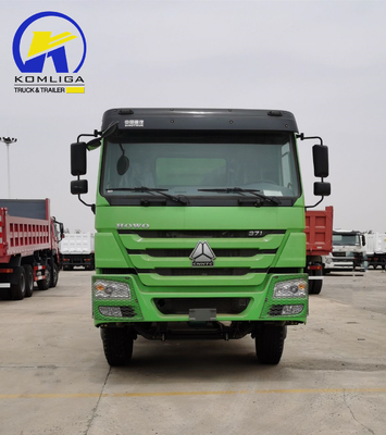 351-450hp Sinotruck HOWO Utilizado 6X4 20cbm Hyva Elevator Dump Truck com 2sets eixo traseiro