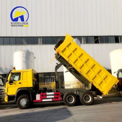 Cab Hw76 Camion Benne Sinotruck HOWO 6X4 10wheels Transmissão de camião de descarga Hw19710