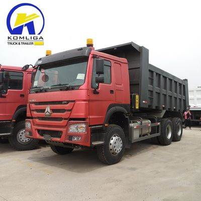 Usado HOWO 6X4 Dump Tipper Truck com sistema de direção Zf8118 e excelente estado