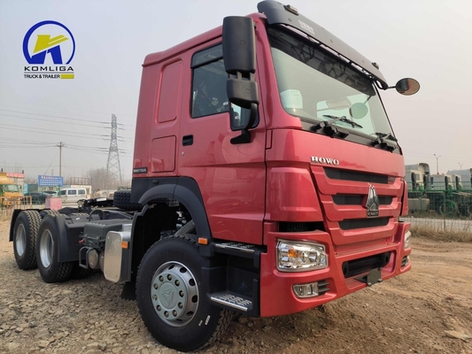 Sinotruk HOWO 6X4 caminhão-trator de cabeça de reboque com relação de velocidade de 3,7 e pneus 315/80r22.5