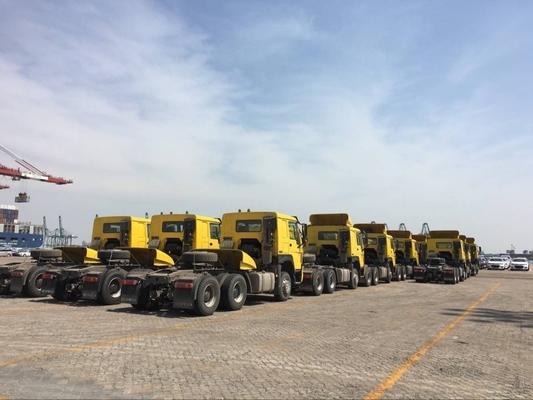 Caminhão de trator usado Sinotruk HOWO 6X4 10 Rodas Caminhão de reboque Capacidade de carga 21-30t