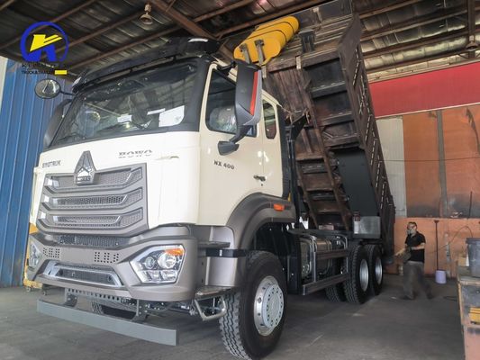 Sinotruk Hohan 6X4 371HP/375HP 20cbm Hyva Elevador Dump Truck com 300L Tanker de combustível