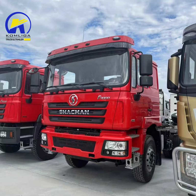 Eixo dianteiro 9tons Capacidade de carga Shacman F3000 6X4 Diesel Prime Mover Tractor Truck usado