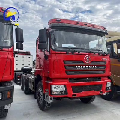 Eixo dianteiro 9tons Capacidade de carga Shacman F3000 6X4 Diesel Prime Mover Tractor Truck usado