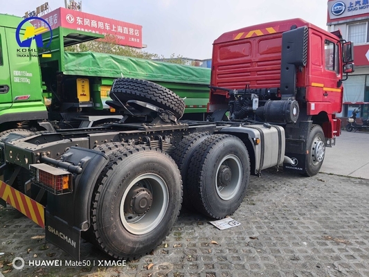 Eixo dianteiro 9tons Capacidade de carga Shacman F3000 6X4 Diesel Prime Mover Tractor Truck usado